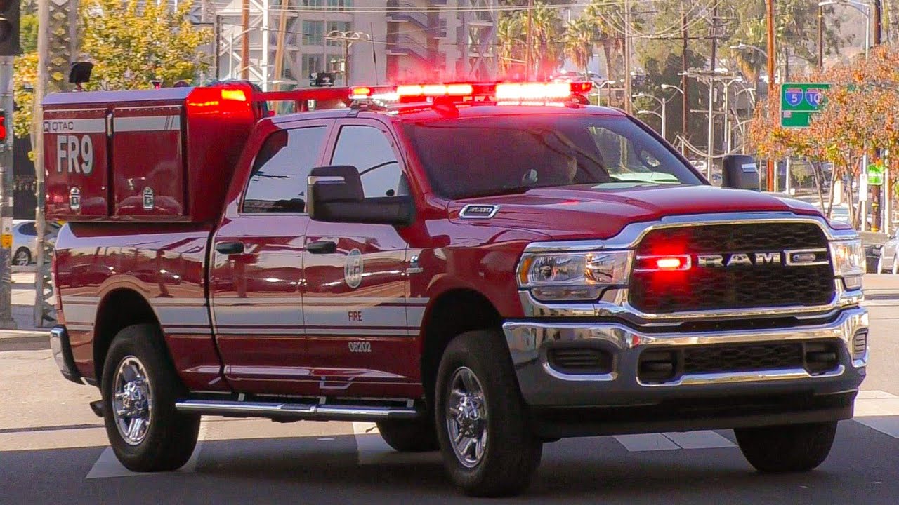 LAFD Fast Response 9 & Rescue 9 Responding