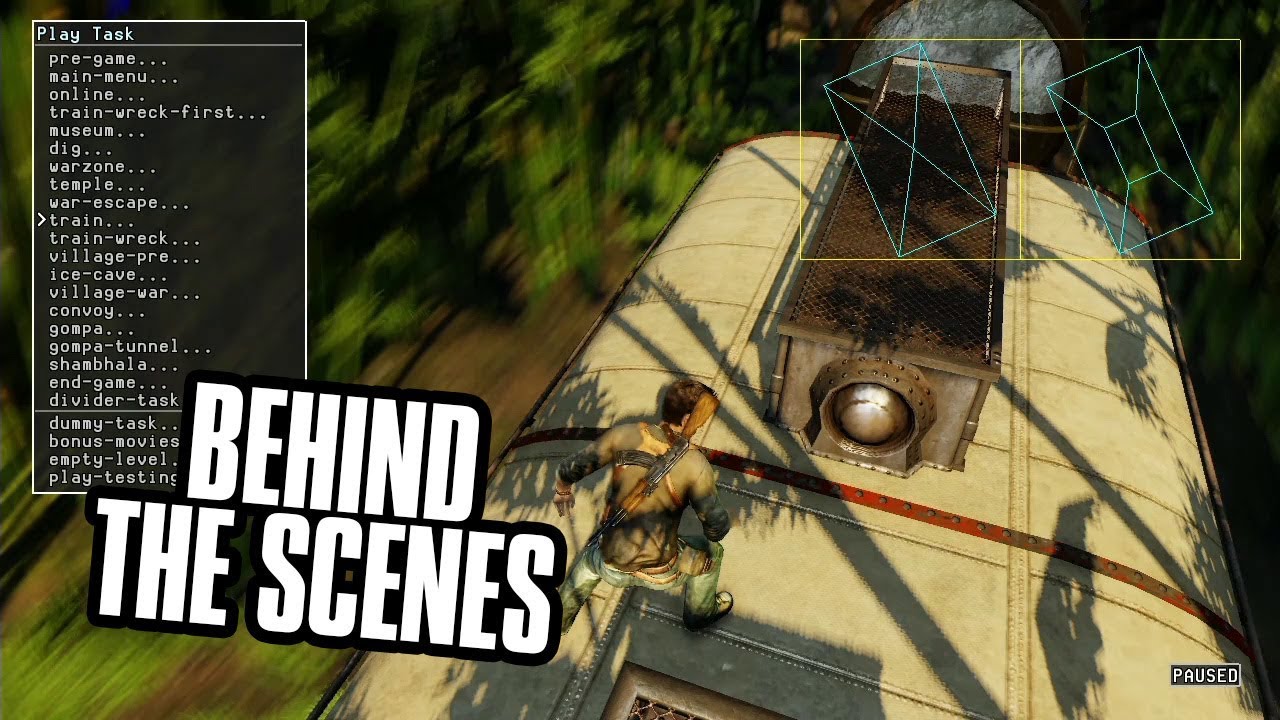 Как работает уровень поезда в Uncharted 2