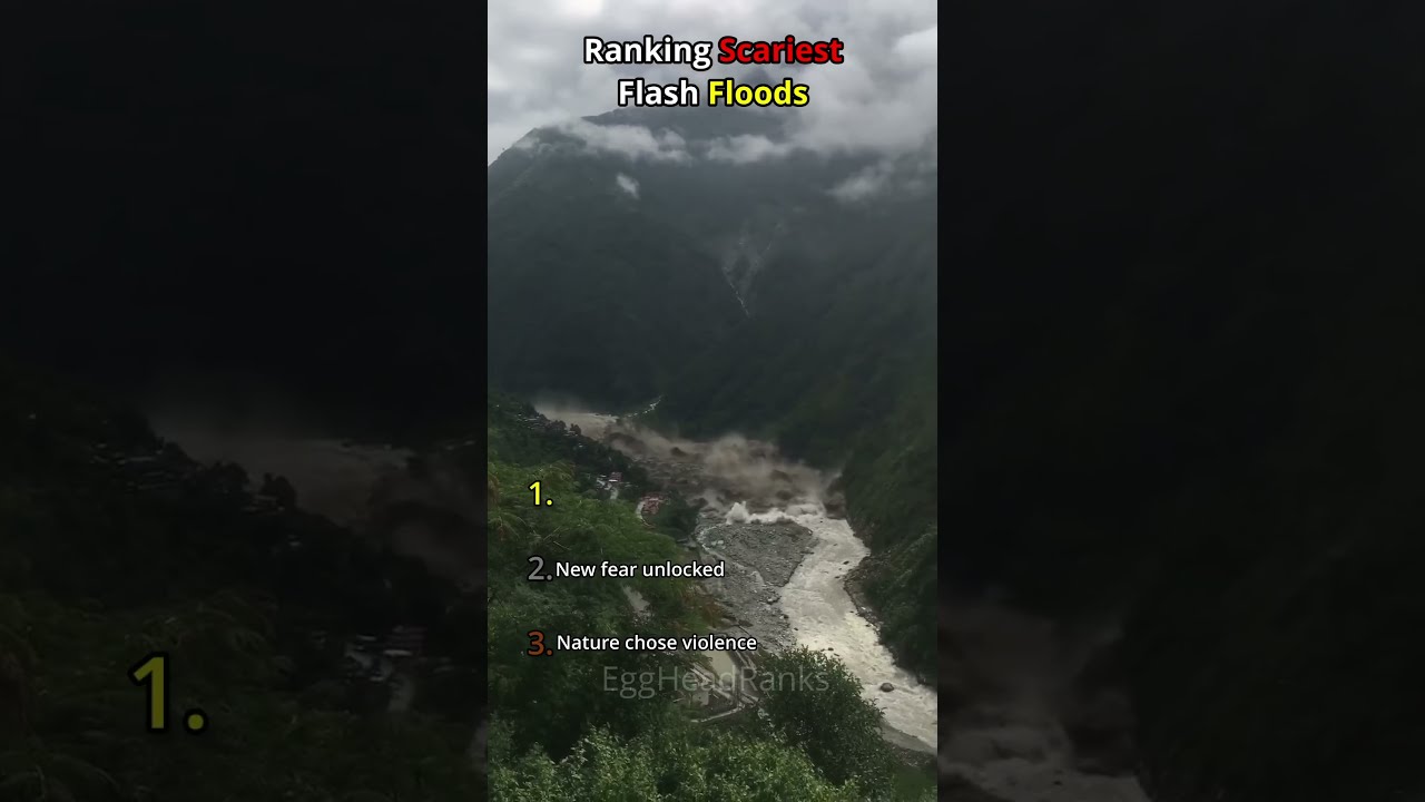 You Won't Believe The Power Of These Flash Floods #scary #disaster