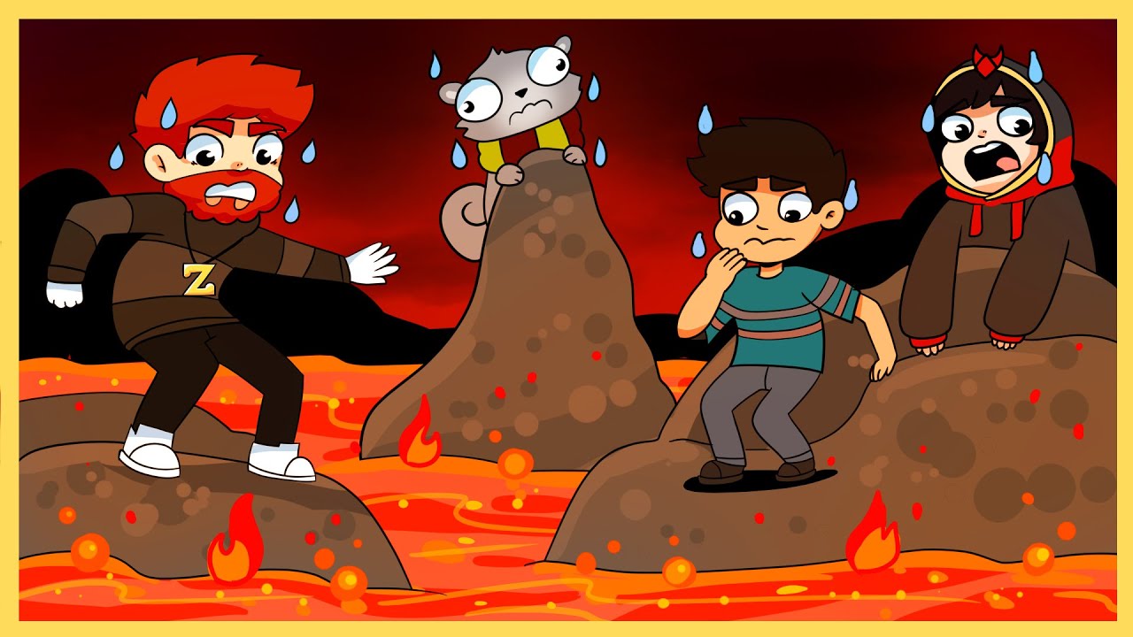 Minecraft but Lava Constantly Rises!