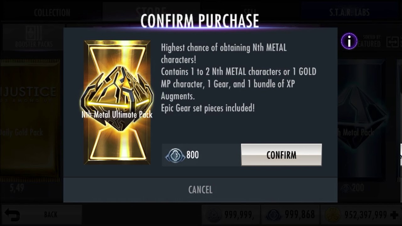 15 Nth Ultimate Pack OPENING [injustice mobile]