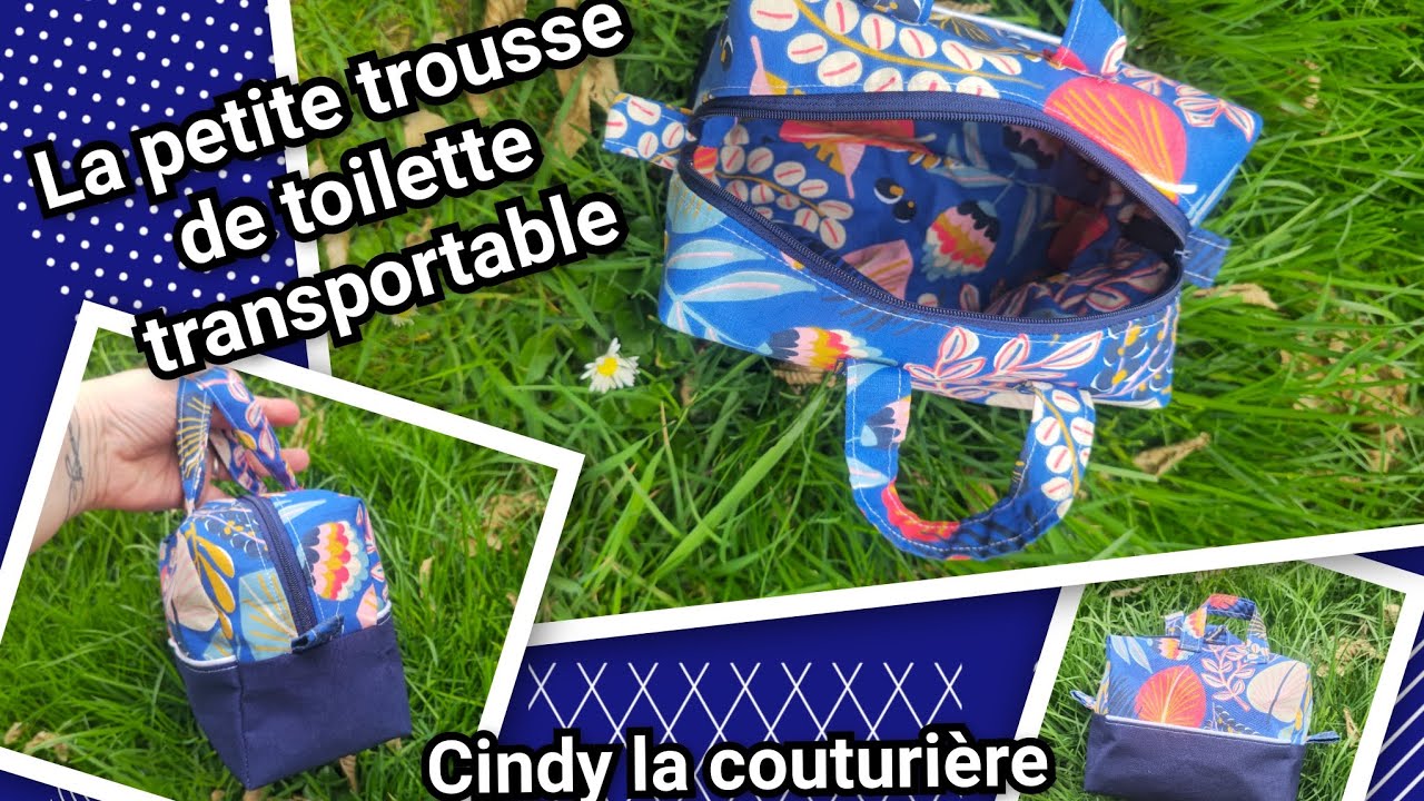 #tuto #couture #diy : #coudre une petite trousse de toilette transportable ~ #cindylacouturiere