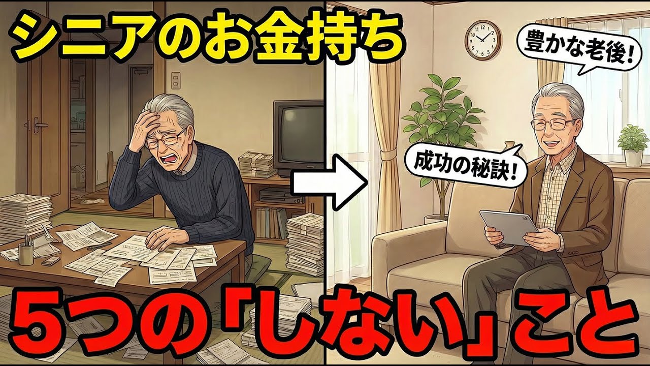 シニア世代で「お金に余裕がある人」が決してやらない5つのこと