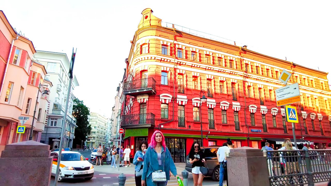 ⁴ᴷ⁶⁰ Прогулка по Москве: м. Маяковская, Патриаршие Пруды, ул. Малая Бронная, м. Тверская