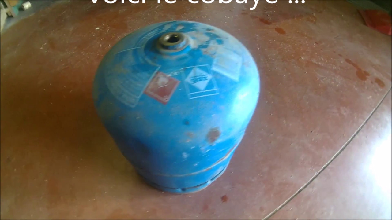 Comment vider une petite bouteille de gaz | DIY / Homemade |