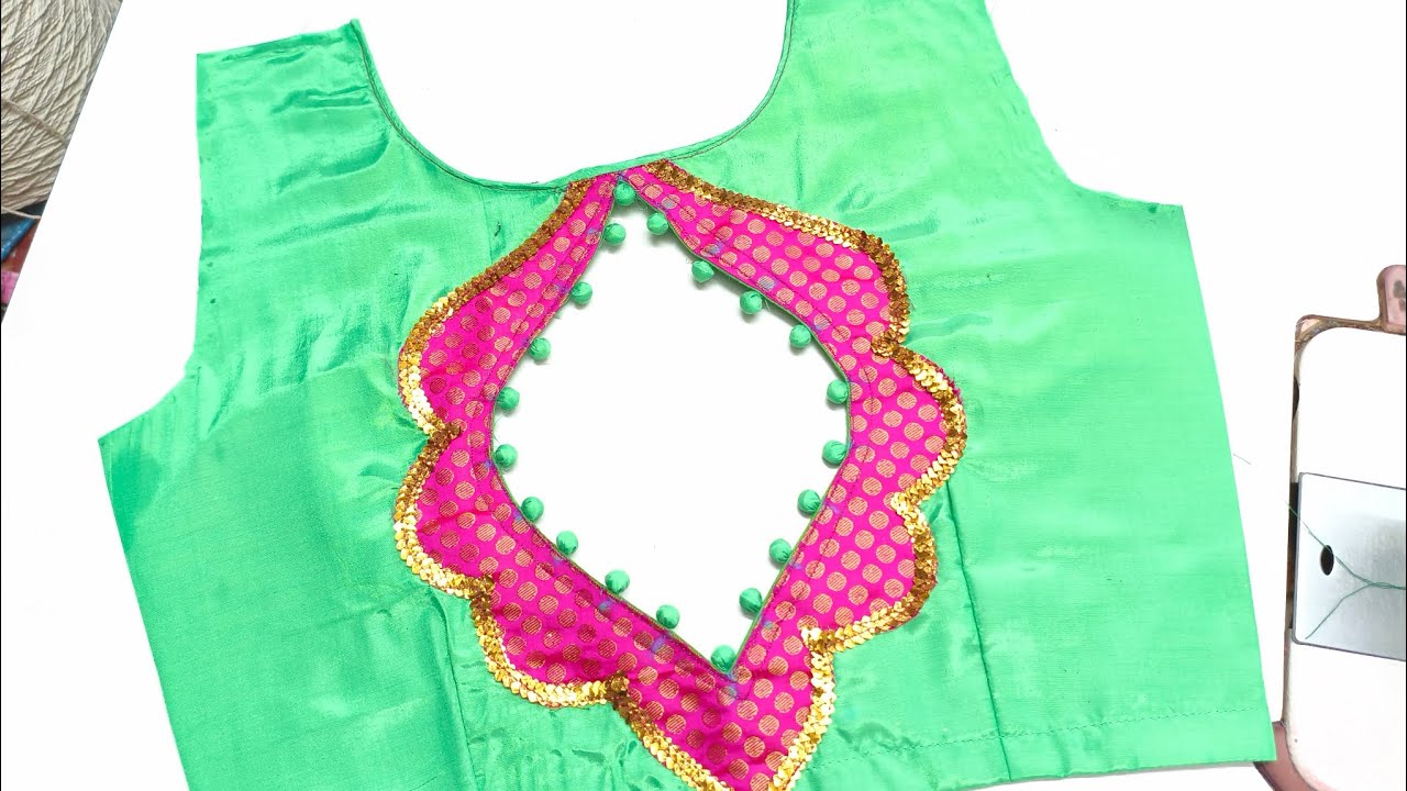 New blouse back neck design cutting and stitching 🥰