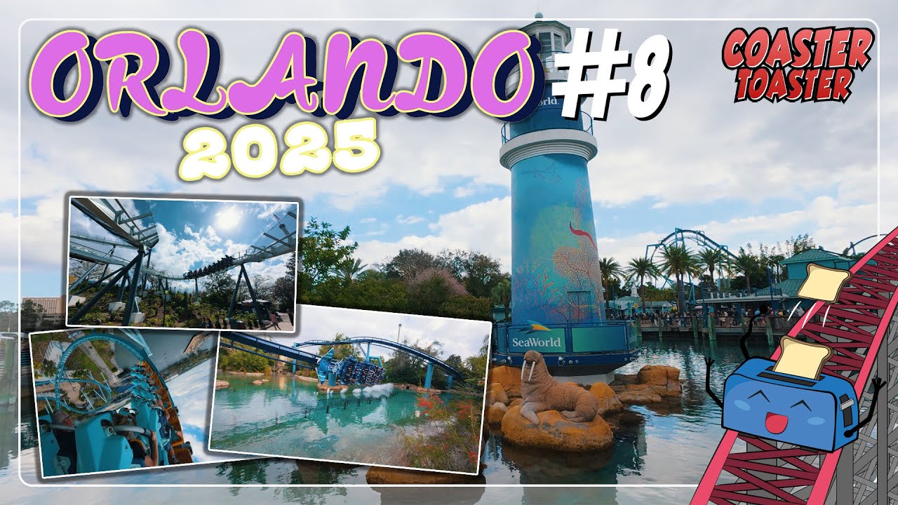 SeaWorld Orlando - Immerhin ein paar gute Achterbahnen... 😥 - Vlog #8 Orlando 2025