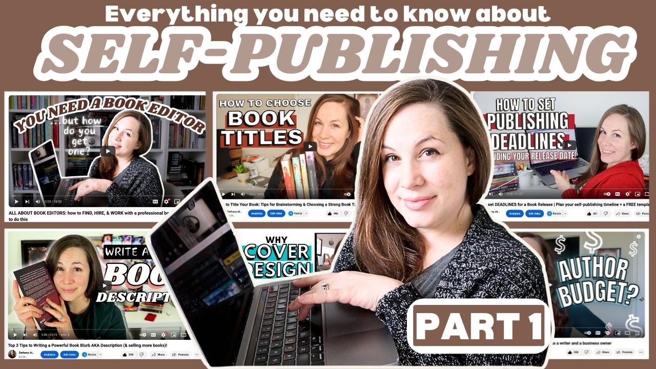 Free Self-Publishing Masterclass: cover design, editors, titles, author name, descriptions, & more!