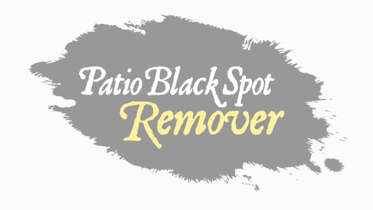 Patio Black Spot Remover DIY instructional video
