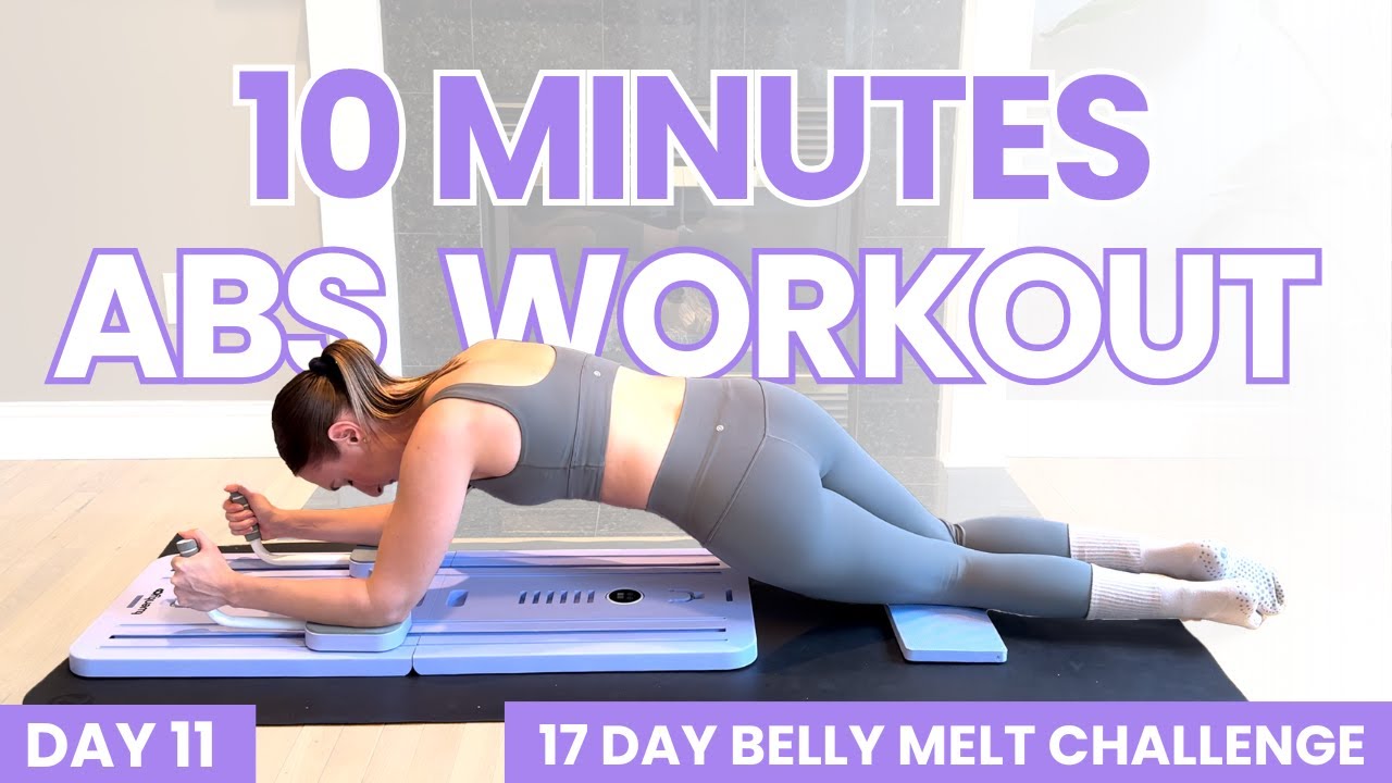 10-Min At Home Pilates Board Core Workout for a Flat Stomach | Day 11 of 17 Belly Melt Challenge