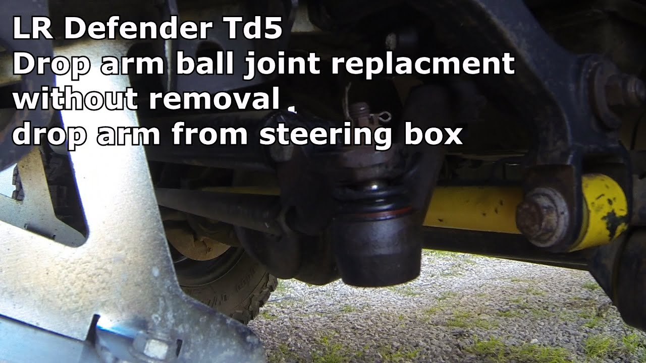 LR Defender drop arm ball joint replacement without removal drop arm from steering box