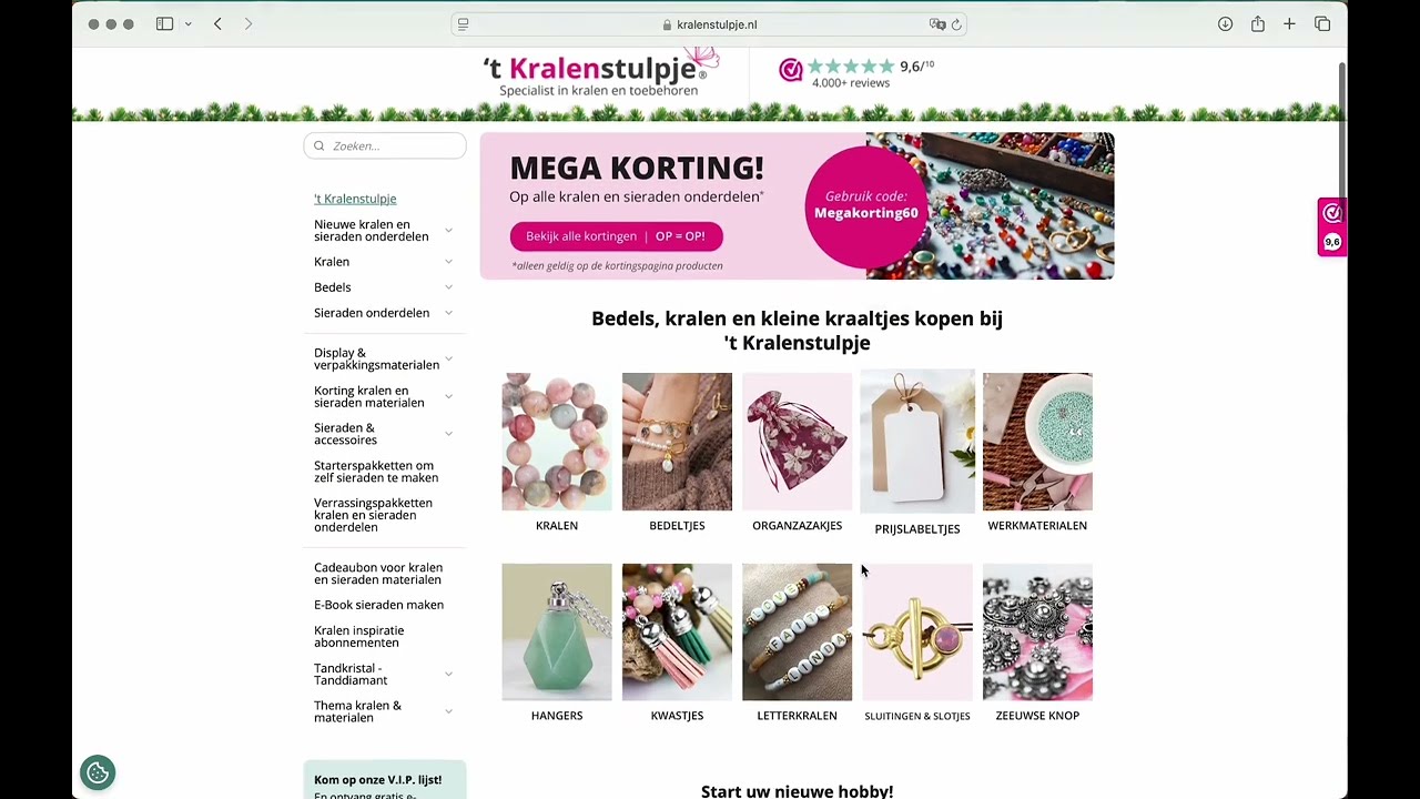 Bestelproces bij 't Kralenstulpje
