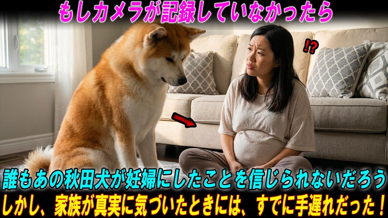 【奇跡の実話】もしカメラが記録していなかったら、誰もあの秋田犬が妊婦にしたことを信じられないだろう。 #海外の感動話  #秋田犬 #海外の反応  #海外の話