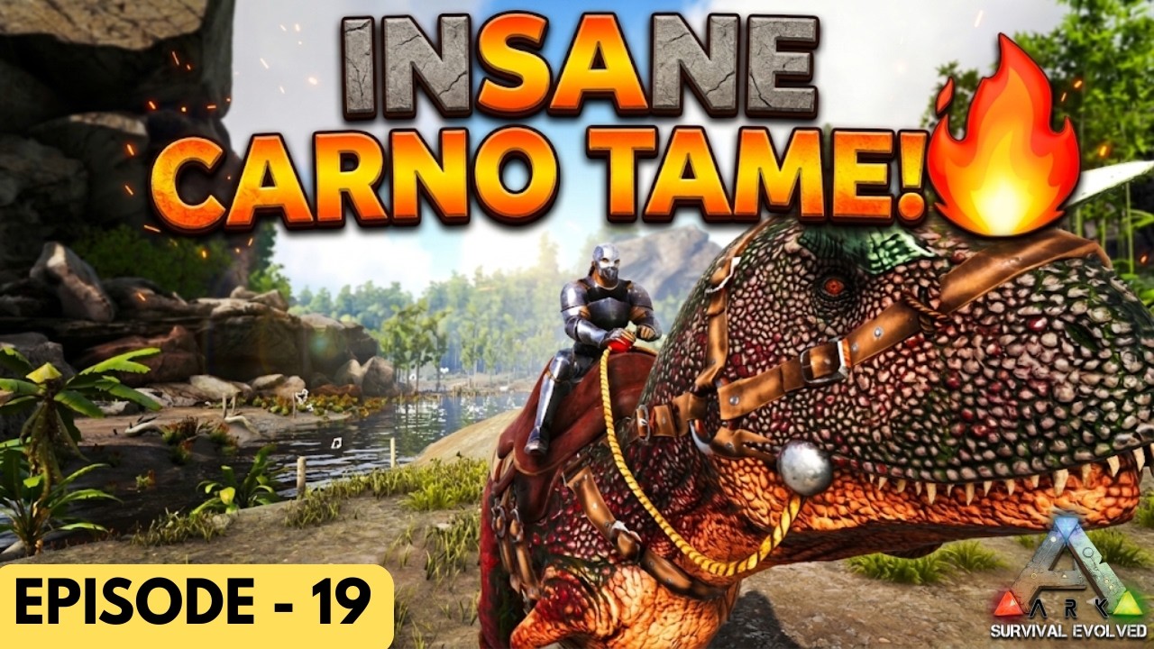 Insane Carno Taming in ARK Survival Evolved | My First Carno! | ARK Gameplay Ep 19