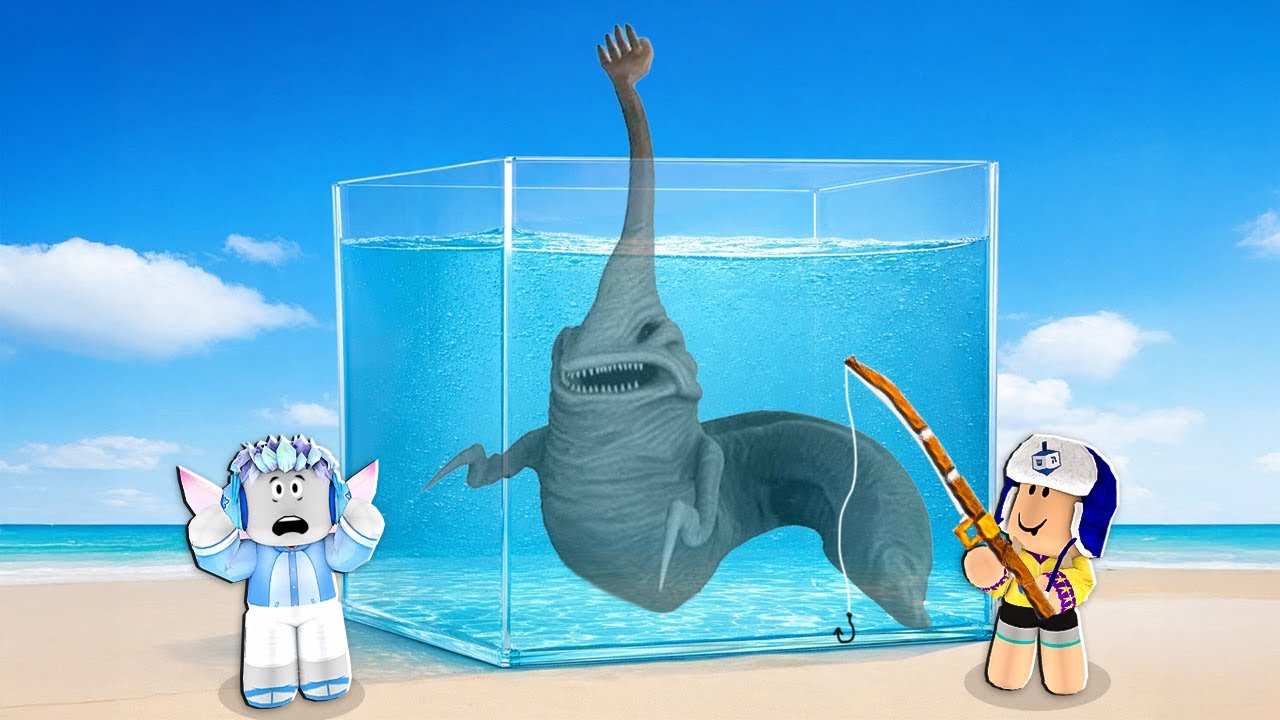 AKU DAN MOCIL BERHASIL TANGKAP BAYI IKAN SEA HAND MONSTER DI ROBLOX!!