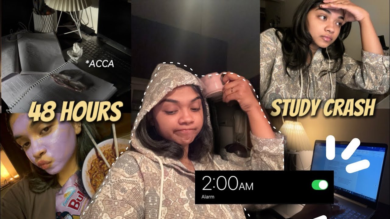 Study vlog 📚crash studying for exam , 2am morning rush,most productive days,study motivation & more 