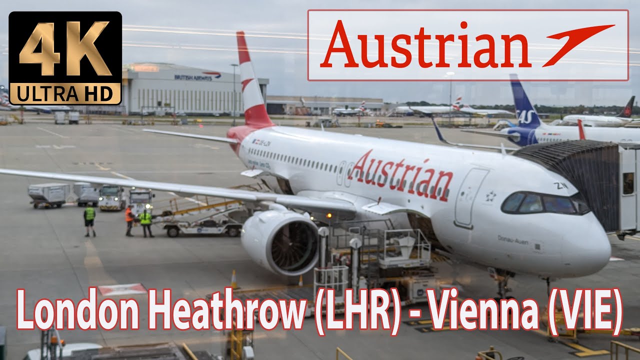 Austrian Airlines Business Class Flight from London Heathrow to Vienna.