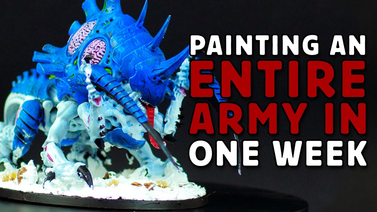 Painting An ENTIRE WARHAMMER 40K ARMY IN 1 WEEK