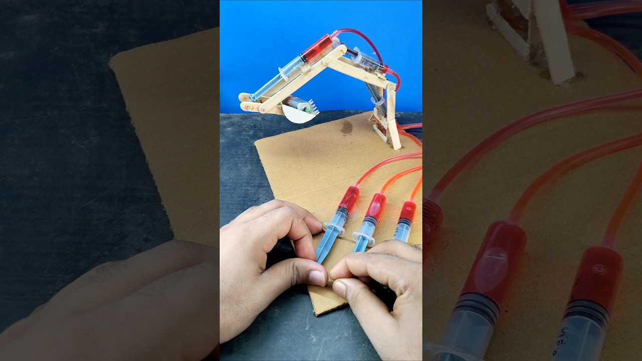 &ldquo;DIY Hydraulic Excavator Model | Simple Science Project
