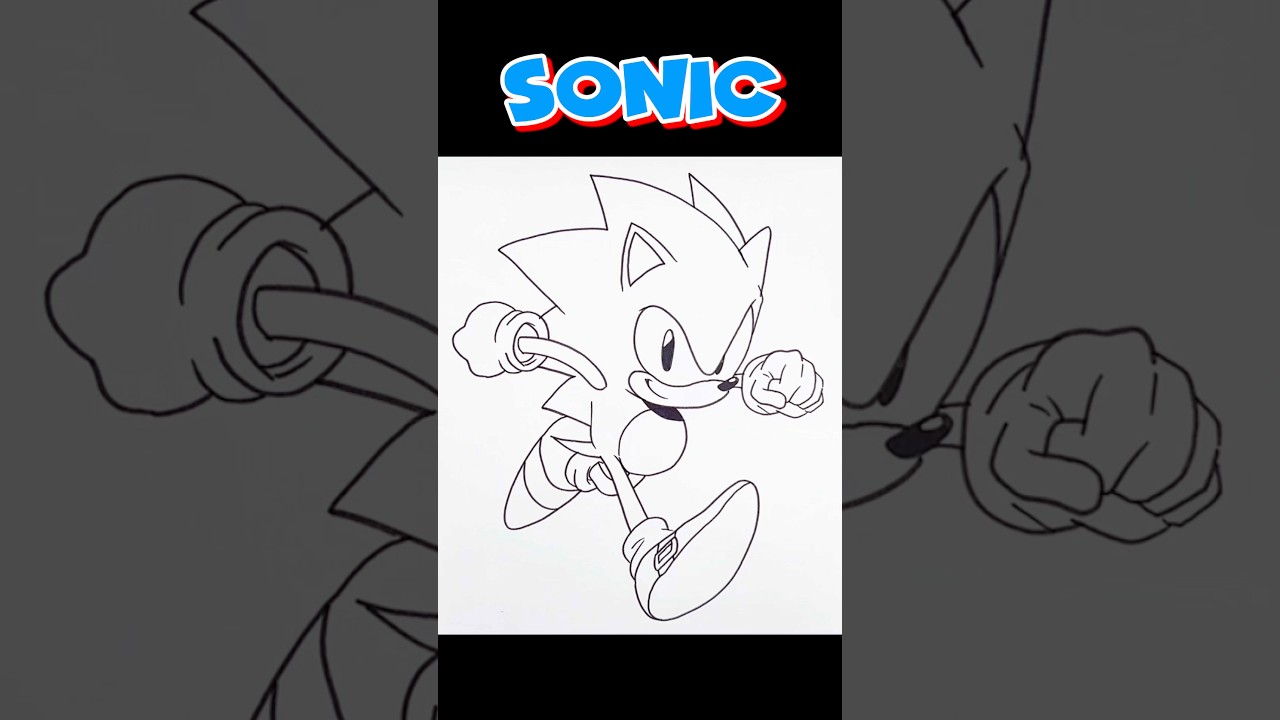 How to Draw Sonic Running #6 | SONIC THE HEDGEHOG #sonic #sonicthehedgehog #drawing