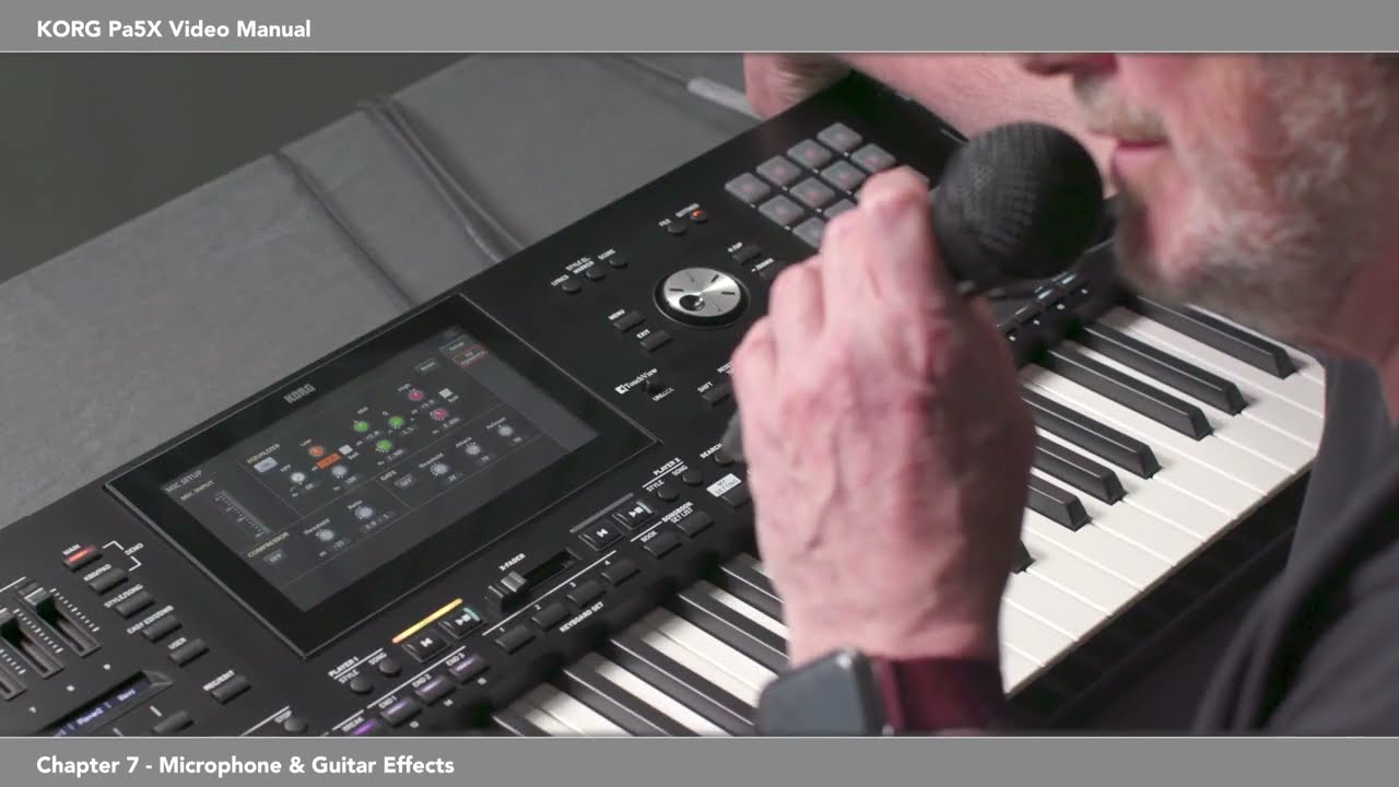 07 Korg Pa5X Mikrofon i gitarski efekti