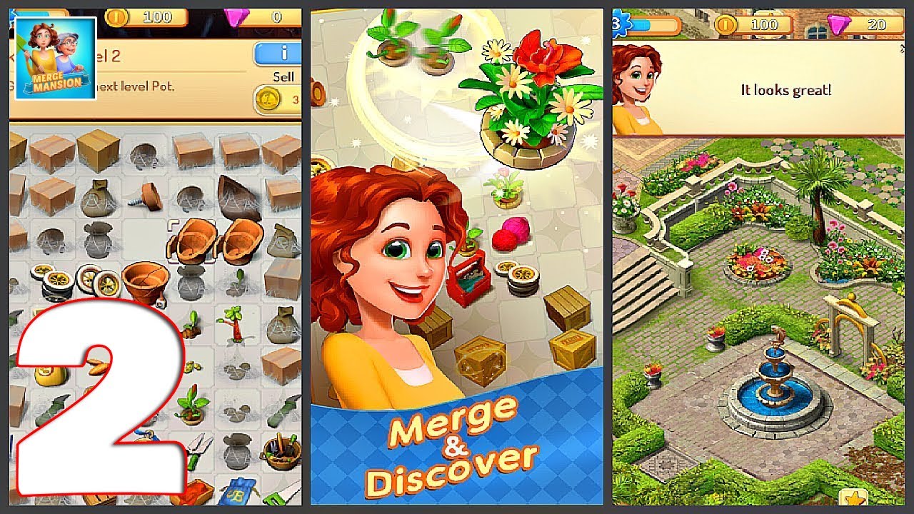 Merge Mansion - The Mansion Full of Mysteries - Gameplay Walkthrough Part 2 (iOS, Android)