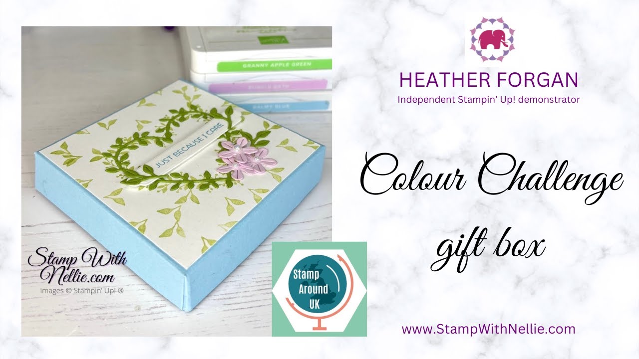 How to make a pizza style gift box and decorate with the Stampin' Up! Heart Shaped bundle