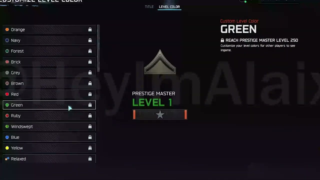 BLACK OPS 7 ALL COLORS LEVEL UP PRESTIGE MASTER COLORS - COD BO7 Ranks Coloring Changes