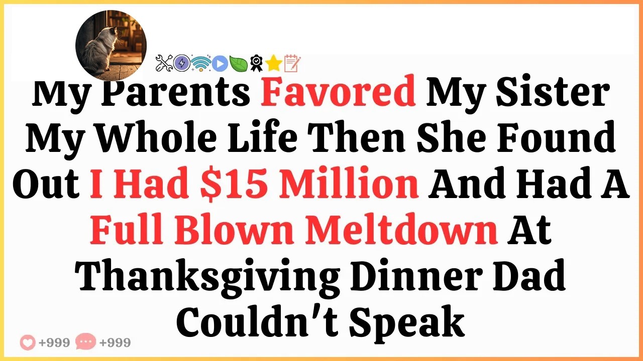 My Parents Favored My Sister My Whole Life Then She Found Out I Had $15 Million And Had A Full Bl