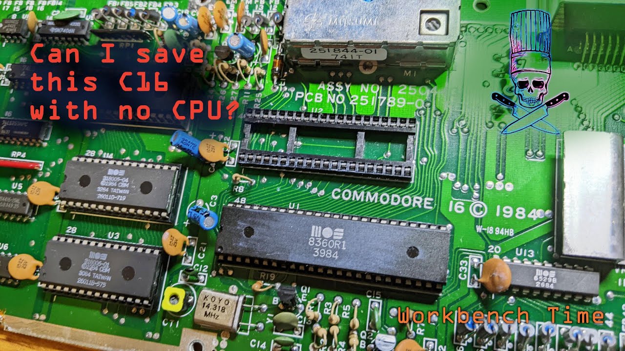 Workbench Time - Commodore 16 Repair Part 1