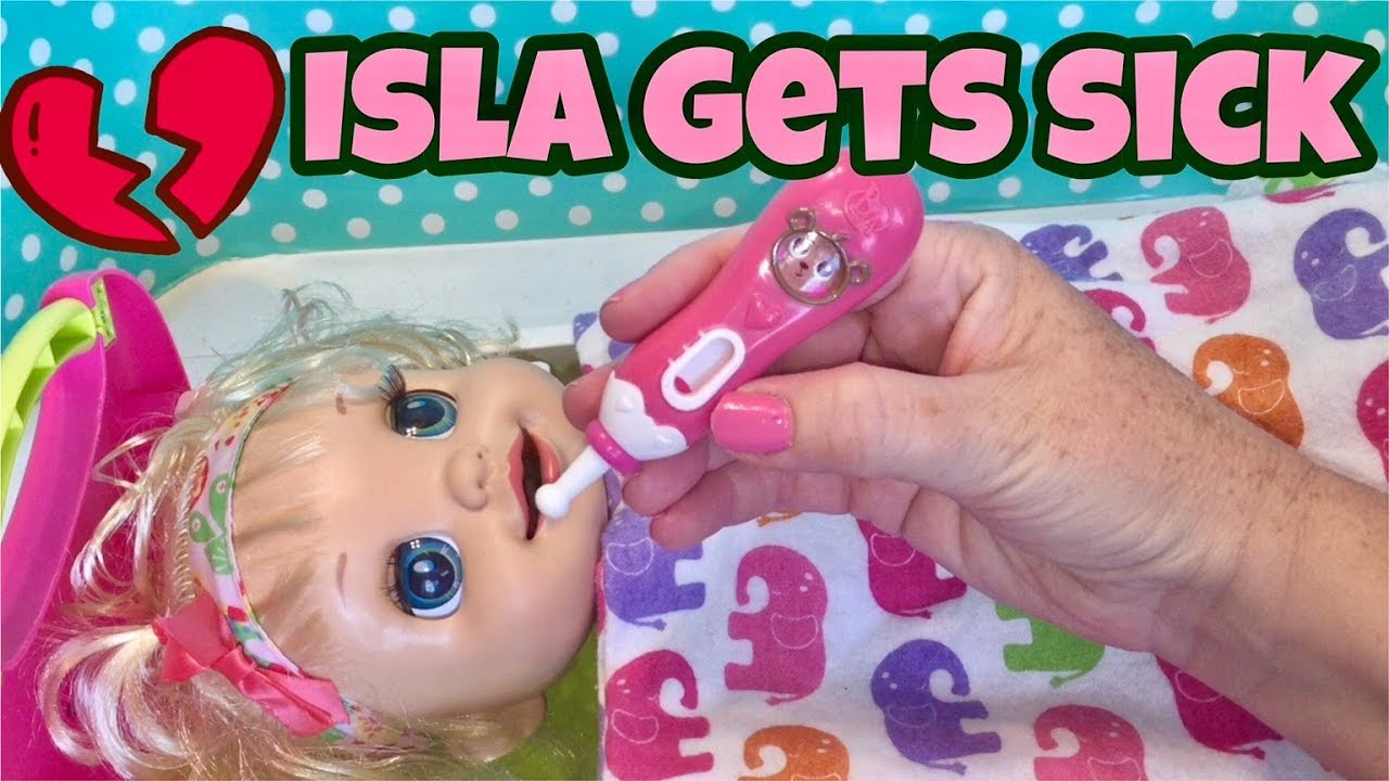 Baby Alive video Isla has the stomach bug and gets sick Baby Alive Learns to Potty