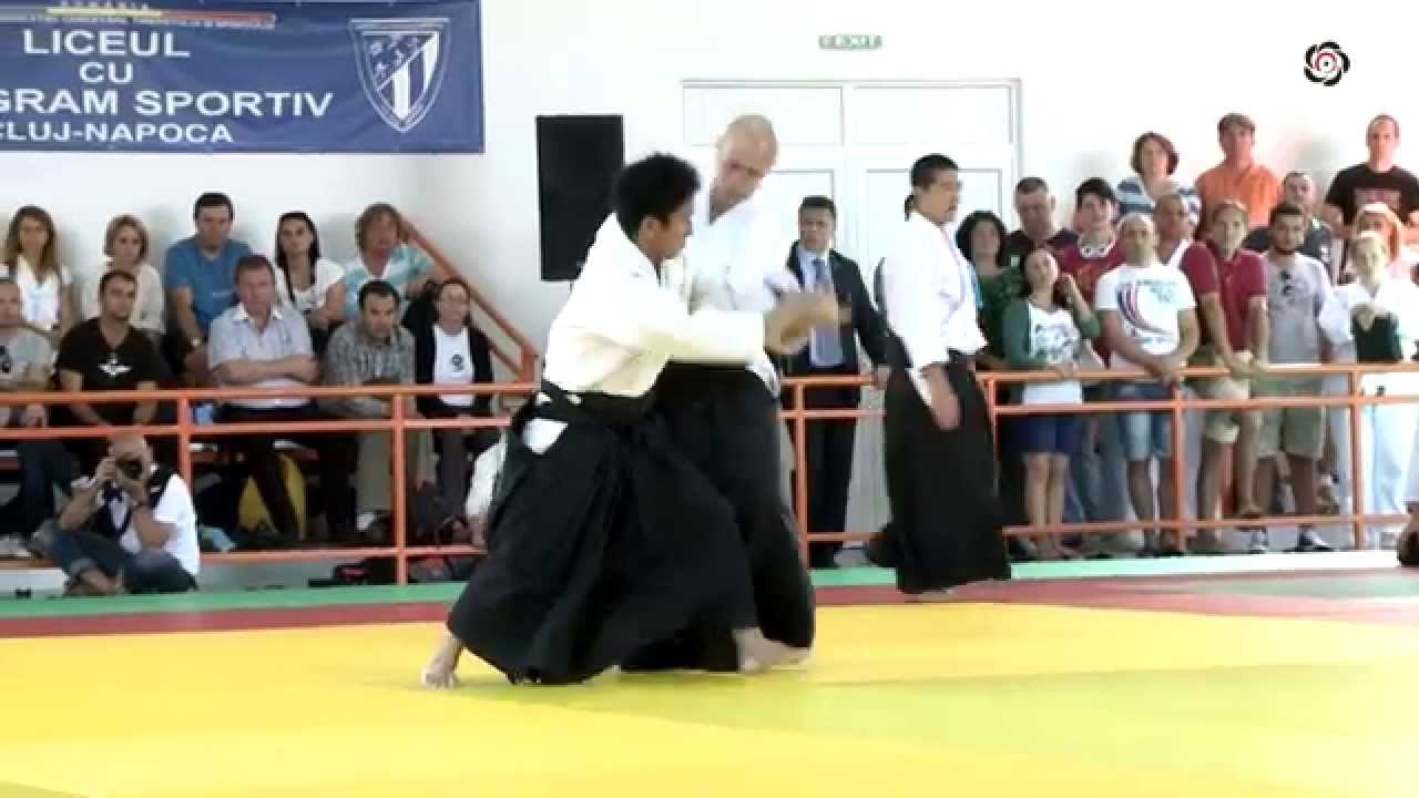 Waka Sensei Ueshiba Mitsuteru Demonstration in Cluj - International Aikido Federation