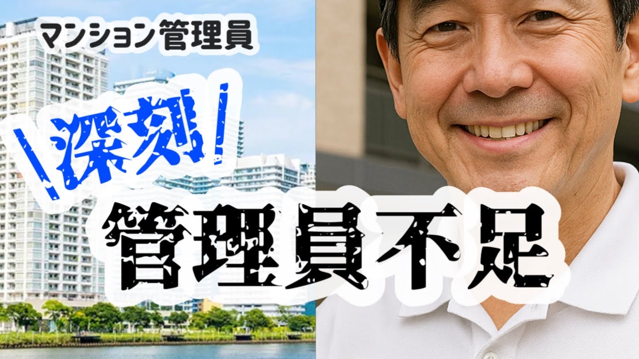 【マンション管理員】管理員管理会社にも考えてほしい！進む管理員不足