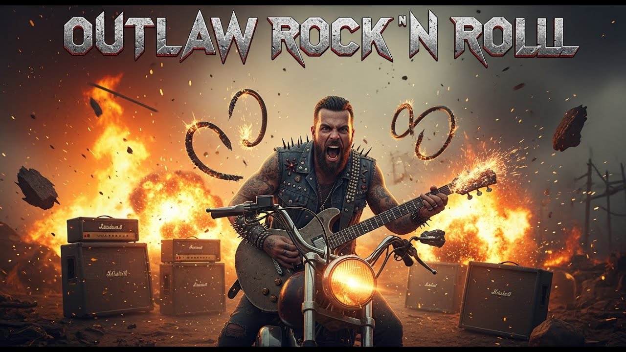 OUTLAW ROCK N ROLL 🔥 Savage Biker Rock Riding Through Fire & Chaos
