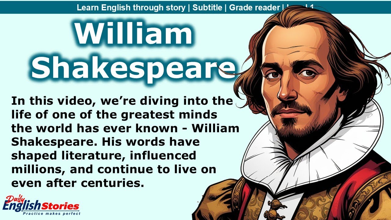 William Shakespeare: The Life of a Literary Legend | Level 1 | English Audio Story with Subtitles