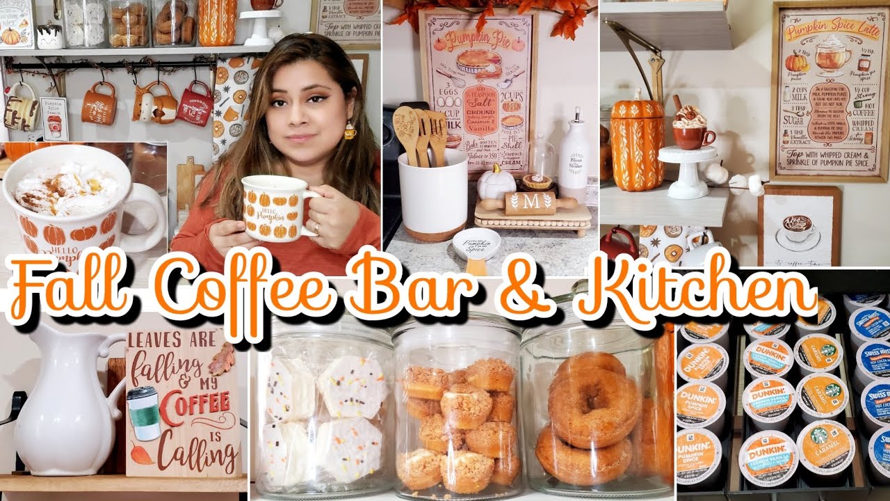 ☕️🏠FALL COFFEE BAR & KITCHEN 2025 DECORATE WITH ME🍁🍂
