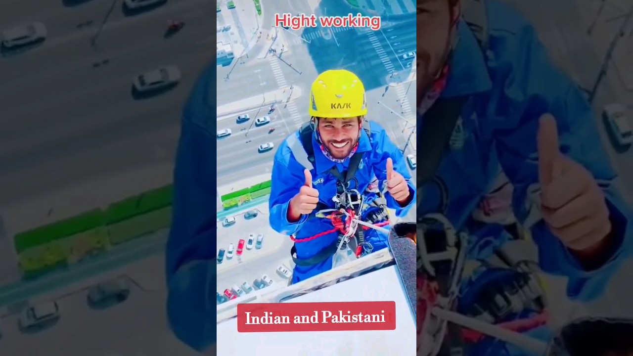 Indian and Pakistani Working Hard in Dubai 🫡 #dubai