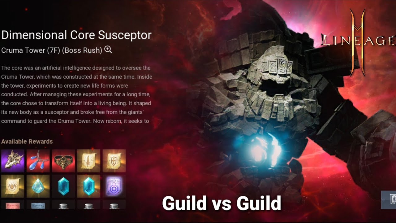 Lineage 2m Gameplay - Boss Rush | Guild Vs Guild - Kain 6 vs Bartz 5