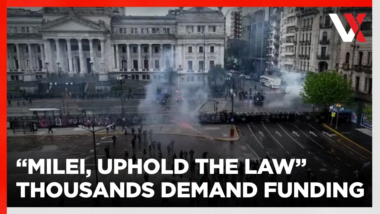 Clashes Erupt At Argentina University March As Students Protest Funding Cuts And Low Wages | VERTEX