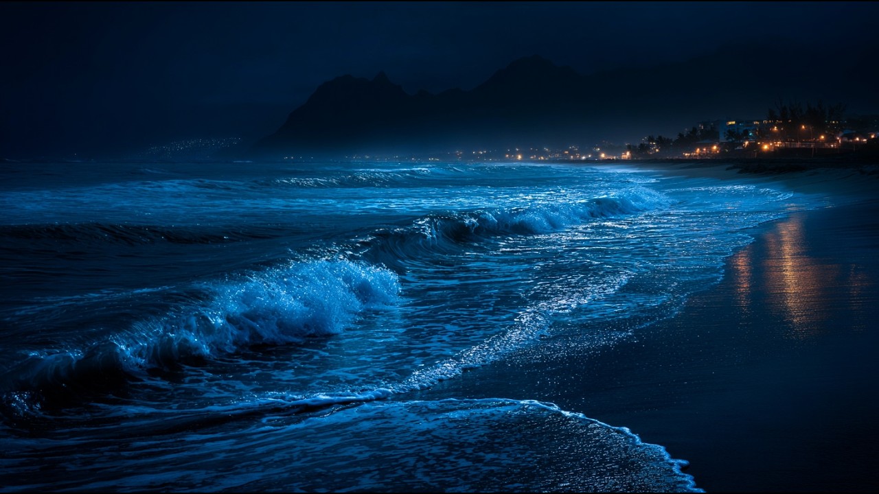 Fall Asleep In Under 3 Minutes - 10 Hours of Ocean Wave Sounds to Calm Nervous System and Mind