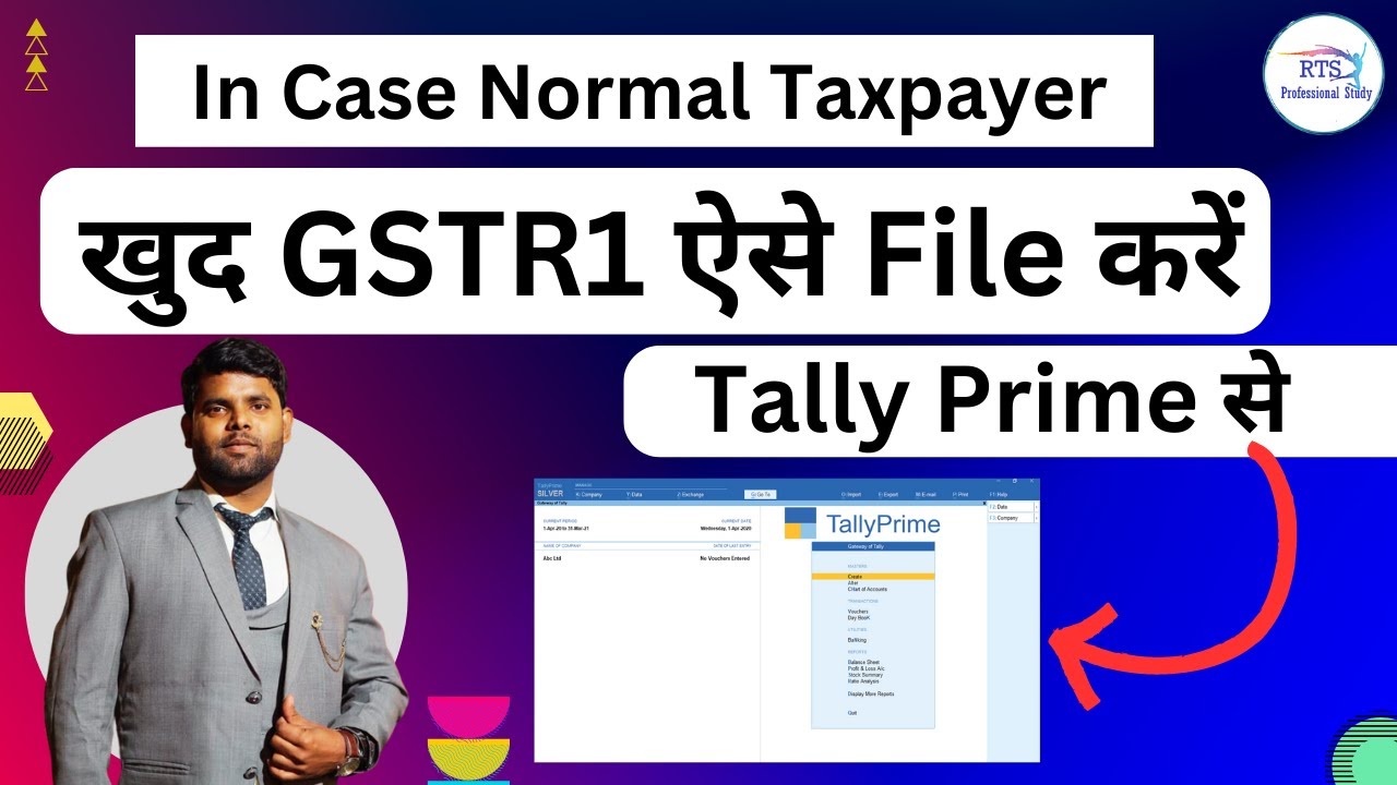 How to file Gstr1 in Tally Prime | How to file GSTR-1 in tally prime in normal case taxpayer