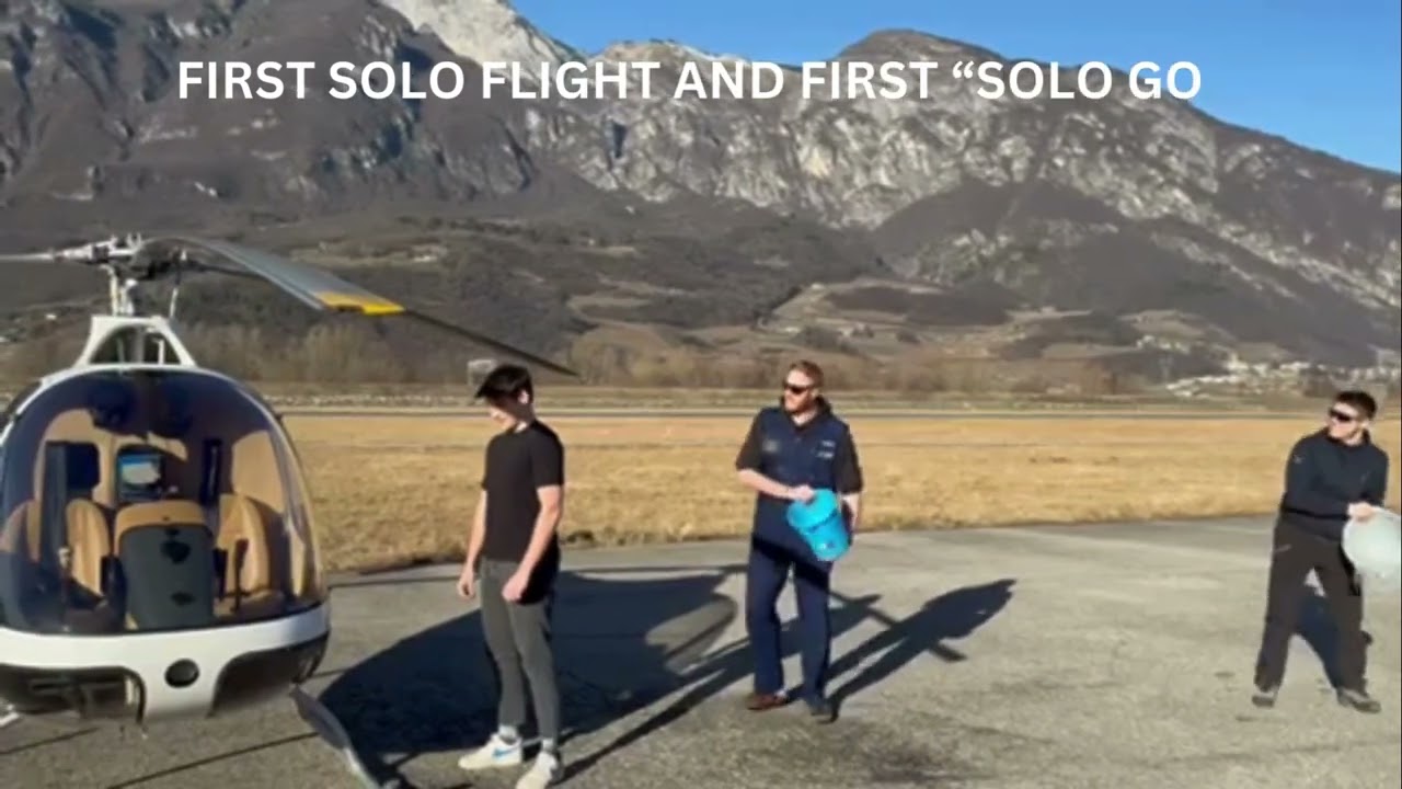 Celebration for the first solo flight and not only 🚁