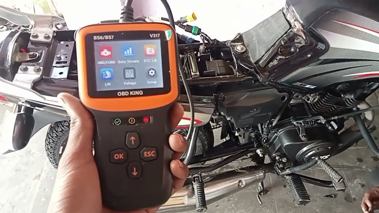 Obd king v317 connect to bs6 TVS sport // TVS sport bike mein scaner kis prakar se connect Karen