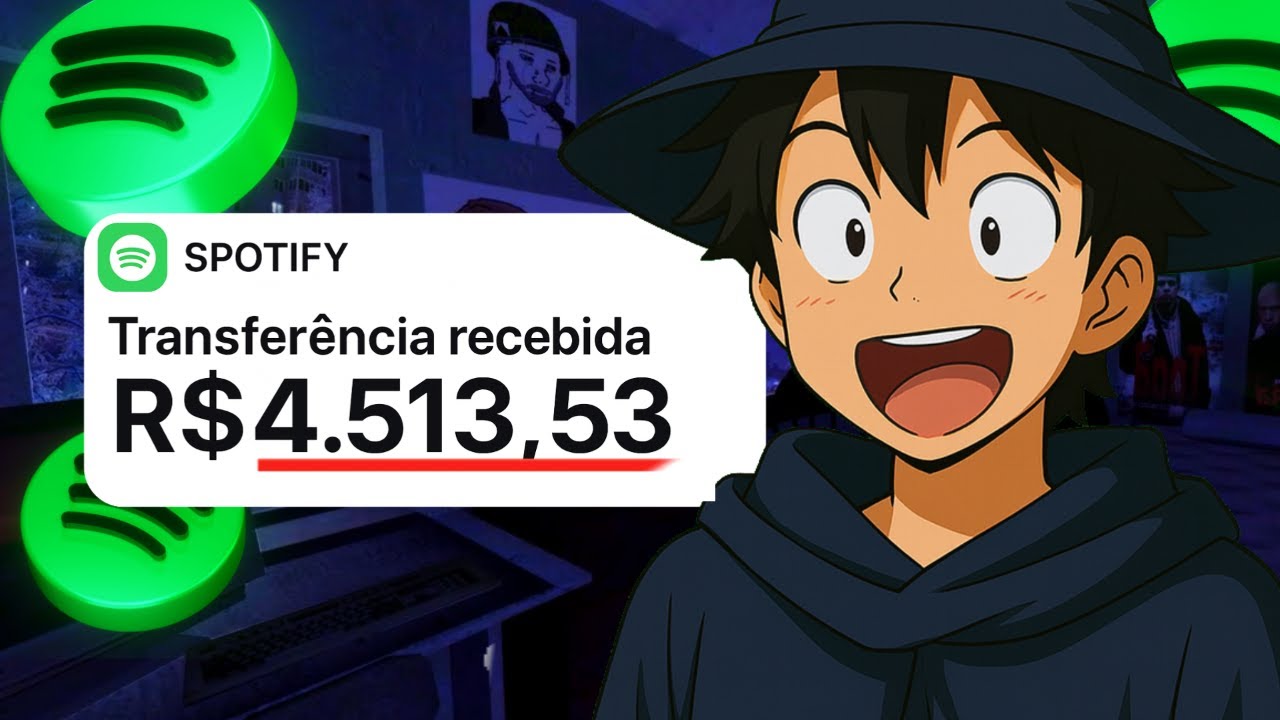 Como eu faço R$4.513,53 todo mês no Spotify (e como vou triplicar em 2026)