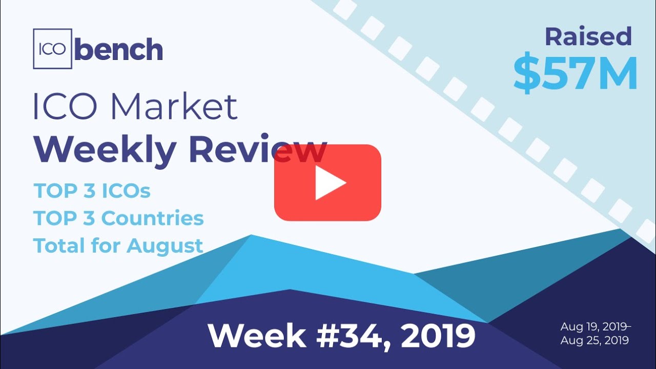 ICObench Weekly Review #34, 2019 ICO market in brief