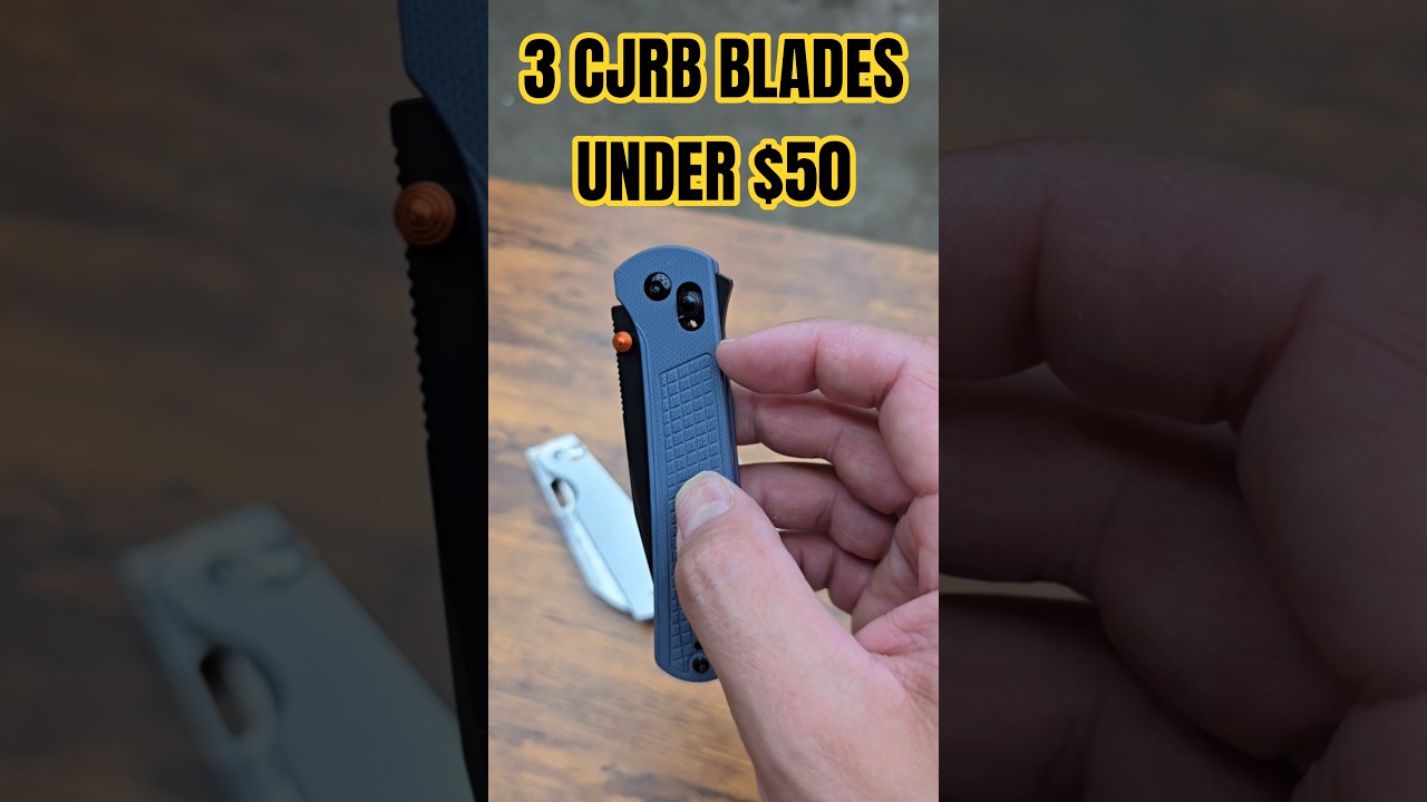 3 of my favorite folding blades from CJRB Cutlery under $50 🔥🔪 #cjrbcutlery #everydaycarrygear