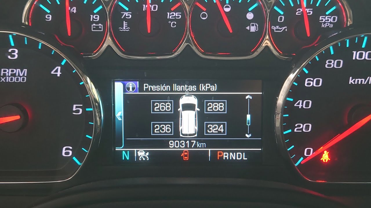 ¿Cómo programar TPMS, sensor de presión de neumático? Chevrolet Suburban 2018