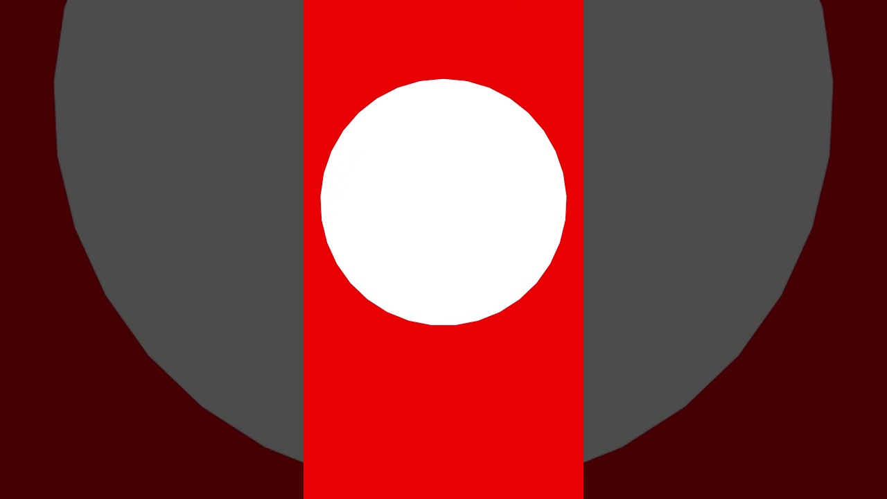 White Triacontatrigon Red Background Up To Down #shorts
