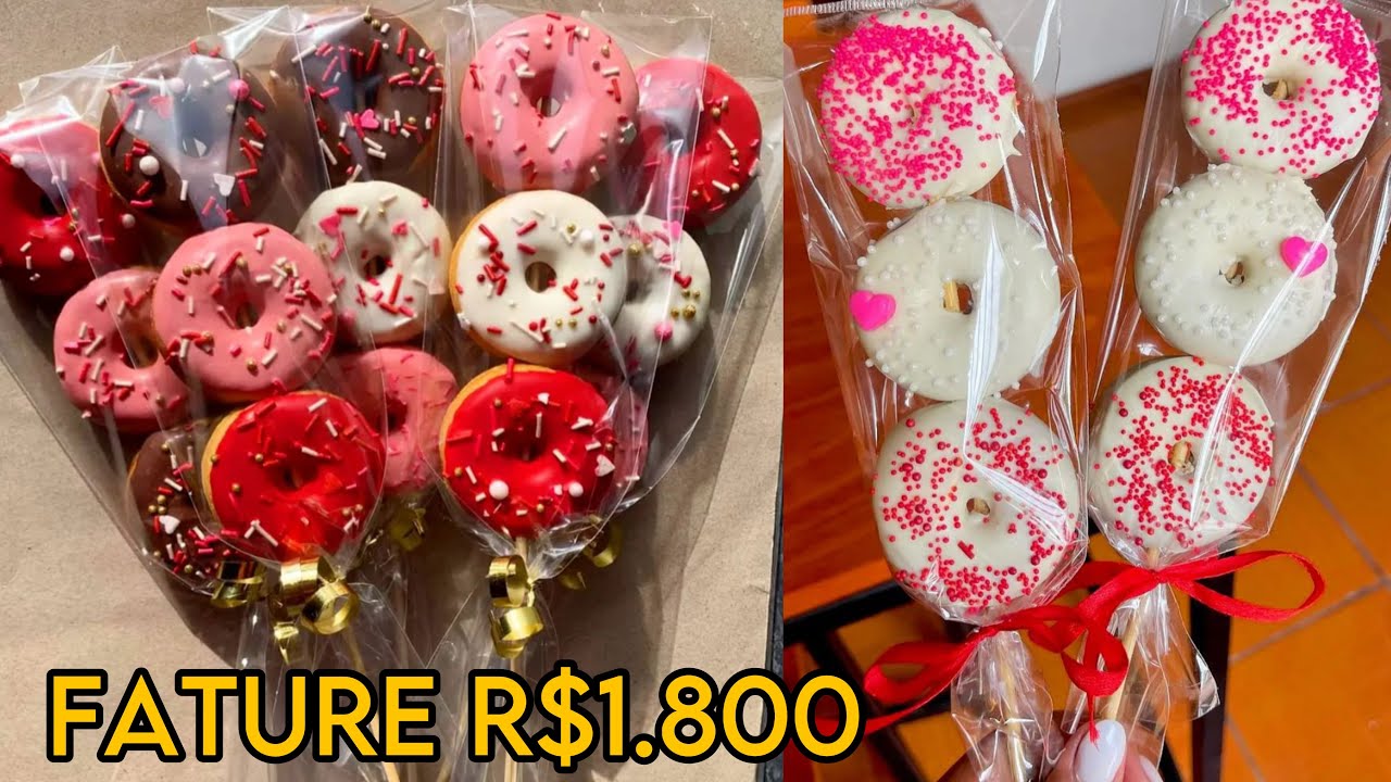 VOCÊ PODE FATURAR R$1.800 POR MÊS VENDENDO OS MINI CAKE DONUTS!!!
