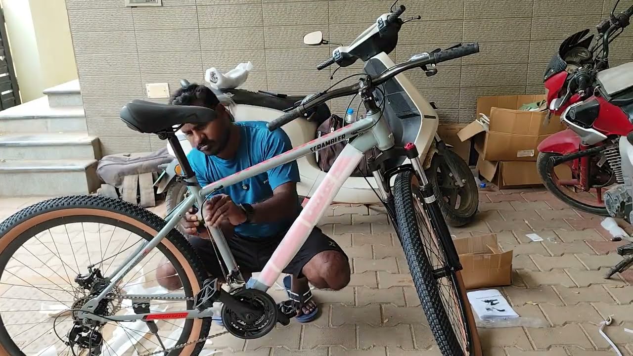 Fit trip scrambler 21 speed with 29t wheel MTB gear cycle🚲 Unboxing and Assembling in Tamil 😎🎉